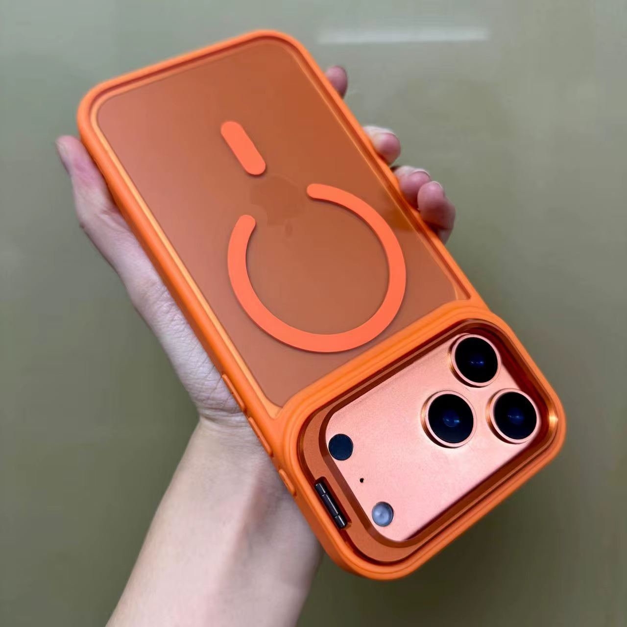 New Matte Translucent Magnetic Case for  17 16 15 14 13 12 Pro Max 17Air Metal Bracket for Magsafe Wireless Charge Cover