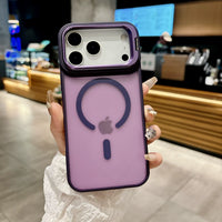 New Matte Translucent Magnetic Case for  17 16 15 14 13 12 Pro Max 17Air Metal Bracket for Magsafe Wireless Charge Cover